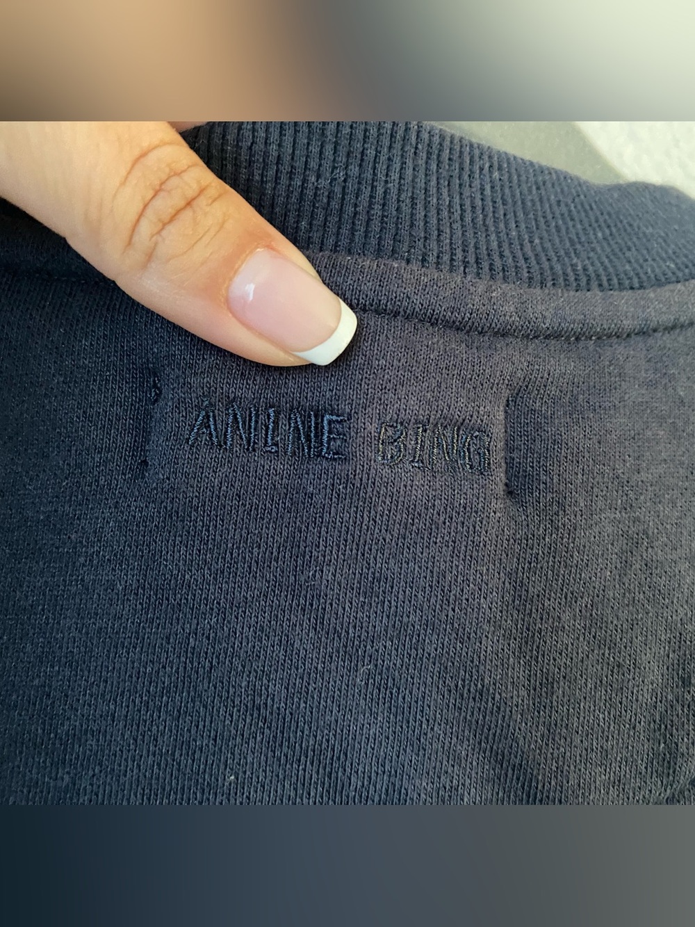 Anine Bing Sport Size Small Tyler Sweatshirt in Pacific Blue Comfy Lounge - Picture 7 of 10